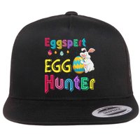 Eggspert Egg Hunter Cool Easter Bunny Hunting Eggs Flatbill Hat