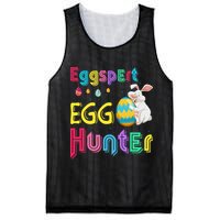 Eggspert Egg Hunter Cool Easter Bunny Hunting Eggs Mesh Reversible Basketball Jersey Tank