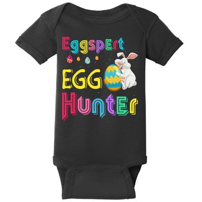 Eggspert Egg Hunter Cool Easter Bunny Hunting Eggs Baby Bodysuit
