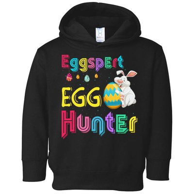 Eggspert Egg Hunter Cool Easter Bunny Hunting Eggs Toddler Hoodie
