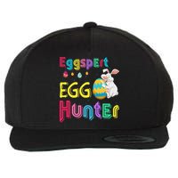 Eggspert Egg Hunter Cool Easter Bunny Hunting Eggs Wool Snapback Cap