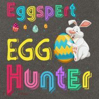 Eggspert Egg Hunter Cool Easter Bunny Hunting Eggs Cotton Canvas Backpack