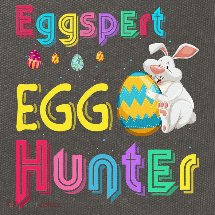 Eggspert Egg Hunter Cool Easter Bunny Hunting Eggs Cotton Canvas Backpack