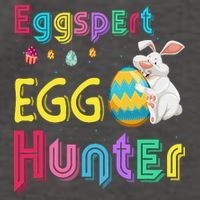 Eggspert Egg Hunter Cool Easter Bunny Hunting Eggs Vector Backpack