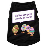 Easter Egg Hunt Funny Camo Eggs Want To Be Found Doggie Tank