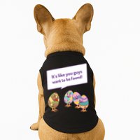 Easter Egg Hunt Funny Camo Eggs Want To Be Found Doggie Tank