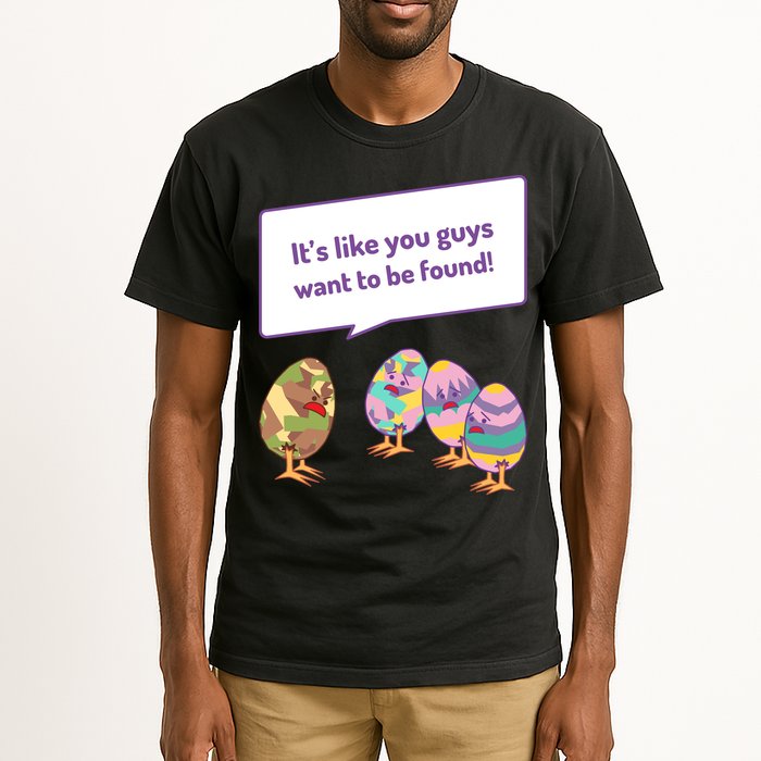 Easter Egg Hunt Funny Camo Eggs Want To Be Found Tall T-Shirt