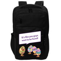 Easter Egg Hunt Funny Camo Eggs Want To Be Found Impact Tech Backpack