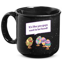 Easter Egg Hunt Funny Camo Eggs Want To Be Found 15oz Campfire Ceramic Mug