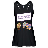 Easter Egg Hunt Funny Camo Eggs Want To Be Found Ladies Essential Flowy Tank