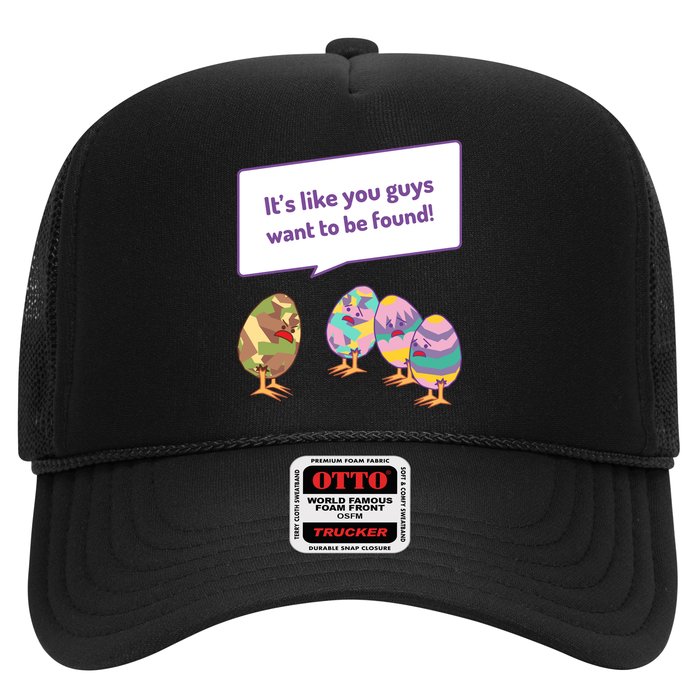 Easter Egg Hunt Funny Camo Eggs Want To Be Found Trucker Hat