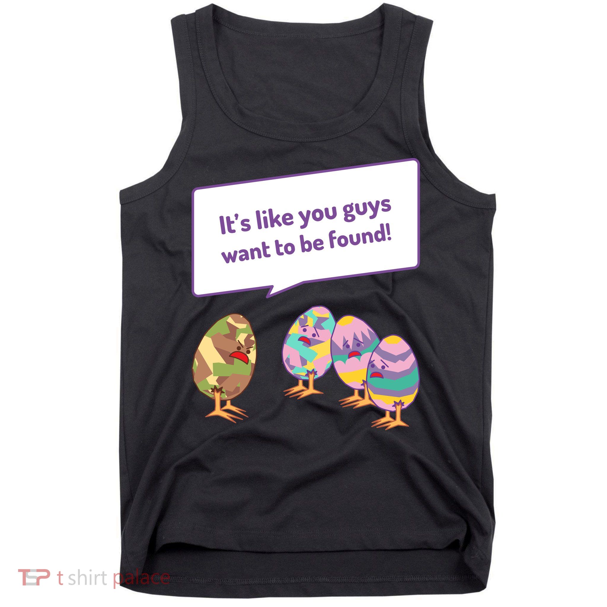 Easter Egg Hunt Funny Camo Eggs Want To Be Found Tank Top