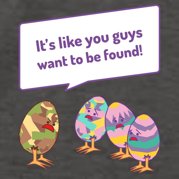 Easter Egg Hunt Funny Camo Eggs Want To Be Found Vector Backpack