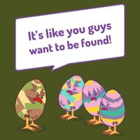 Easter Egg Hunt Funny Camo Eggs Want To Be Found Backpack