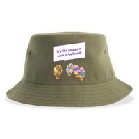 Easter Egg Hunt Funny Camo Eggs Want To Be Found Sustainable Bucket Hat