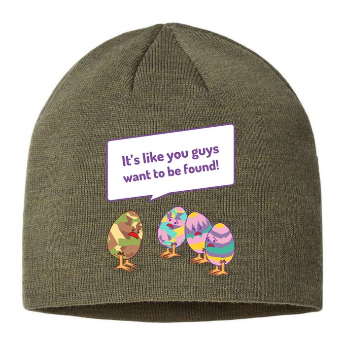 Easter Egg Hunt Funny Camo Eggs Want To Be Found Sustainable Beanie