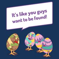 Easter Egg Hunt Funny Camo Eggs Want To Be Found Infant Baby Jersey Bodysuit
