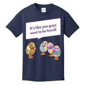 Easter Egg Hunt Funny Camo Eggs Want To Be Found Kids T-Shirt