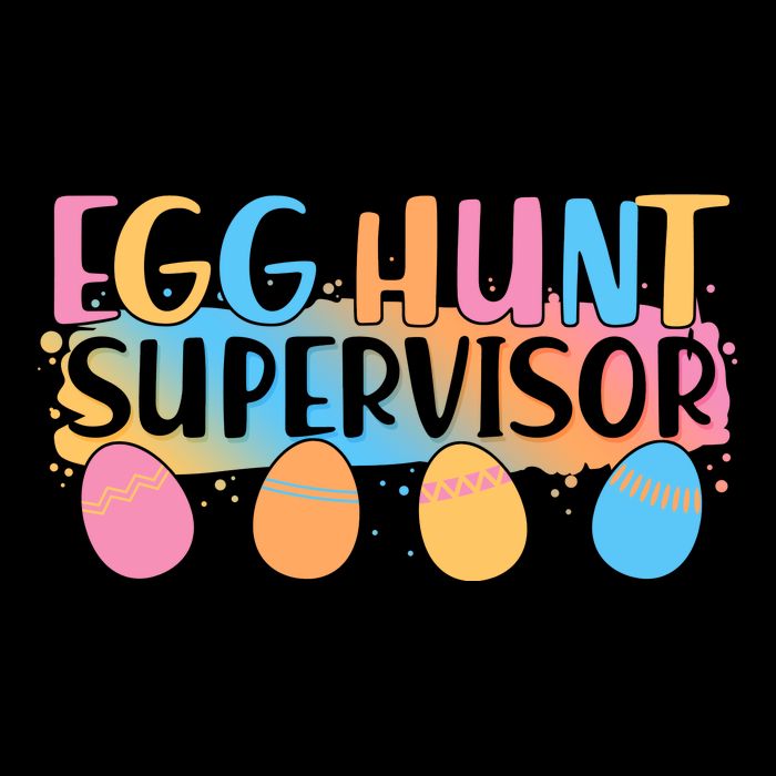 Easter Egg Hunt Supervisor Drawstring Bag