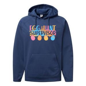 Easter Egg Hunt Supervisor Performance Fleece Hoodie