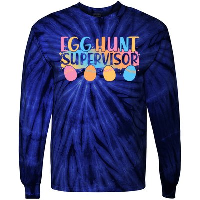 Easter Egg Hunt Supervisor Tie-Dye Long Sleeve Shirt