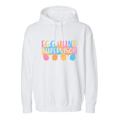 Easter Egg Hunt Supervisor Garment-Dyed Fleece Hoodie