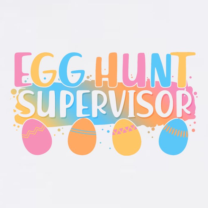 Easter Egg Hunt Supervisor Garment-Dyed Sweatshirt