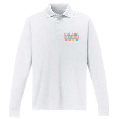 Easter Egg Hunt Supervisor Performance Long Sleeve Polo