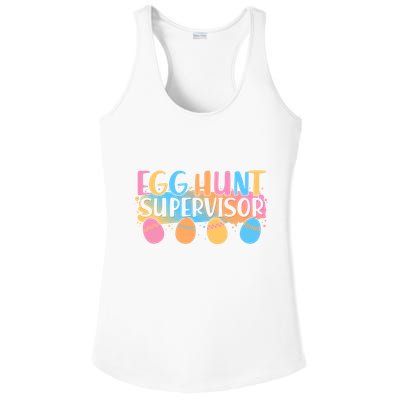 Easter Egg Hunt Supervisor Ladies PosiCharge Competitor Racerback Tank