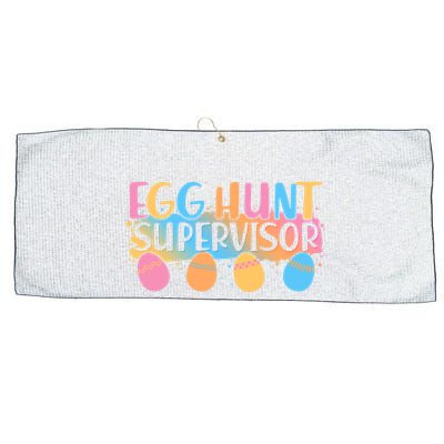 Easter Egg Hunt Supervisor Large Microfiber Waffle Golf Towel