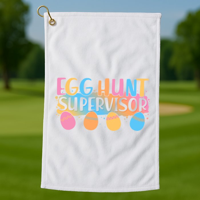 Easter Egg Hunt Supervisor Golf Towel