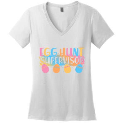 Easter Egg Hunt Supervisor Women's V-Neck T-Shirt