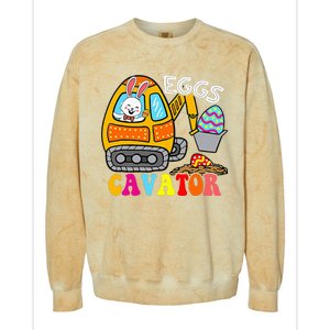 Easter Egg Hunting For Funny EggsCavator Colorblast Crewneck Sweatshirt