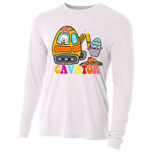 Easter Egg Hunting For Funny EggsCavator Cooling Performance Long Sleeve Crew