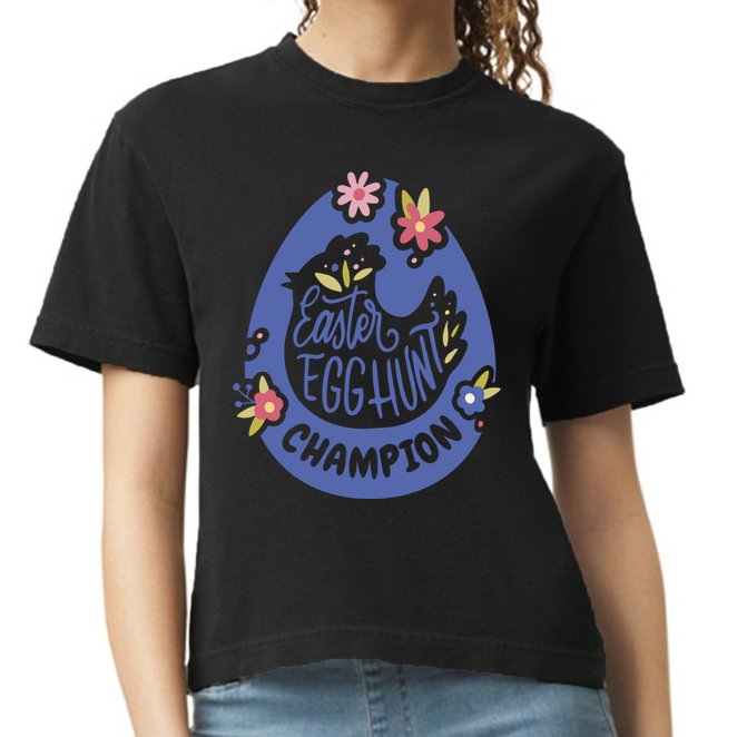 Easter Egg Hunt Champion Comfort Colors Boxy T-Shirt