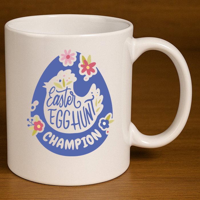 Easter Egg Hunt Champion 11oz C Handle Ceramic Mug