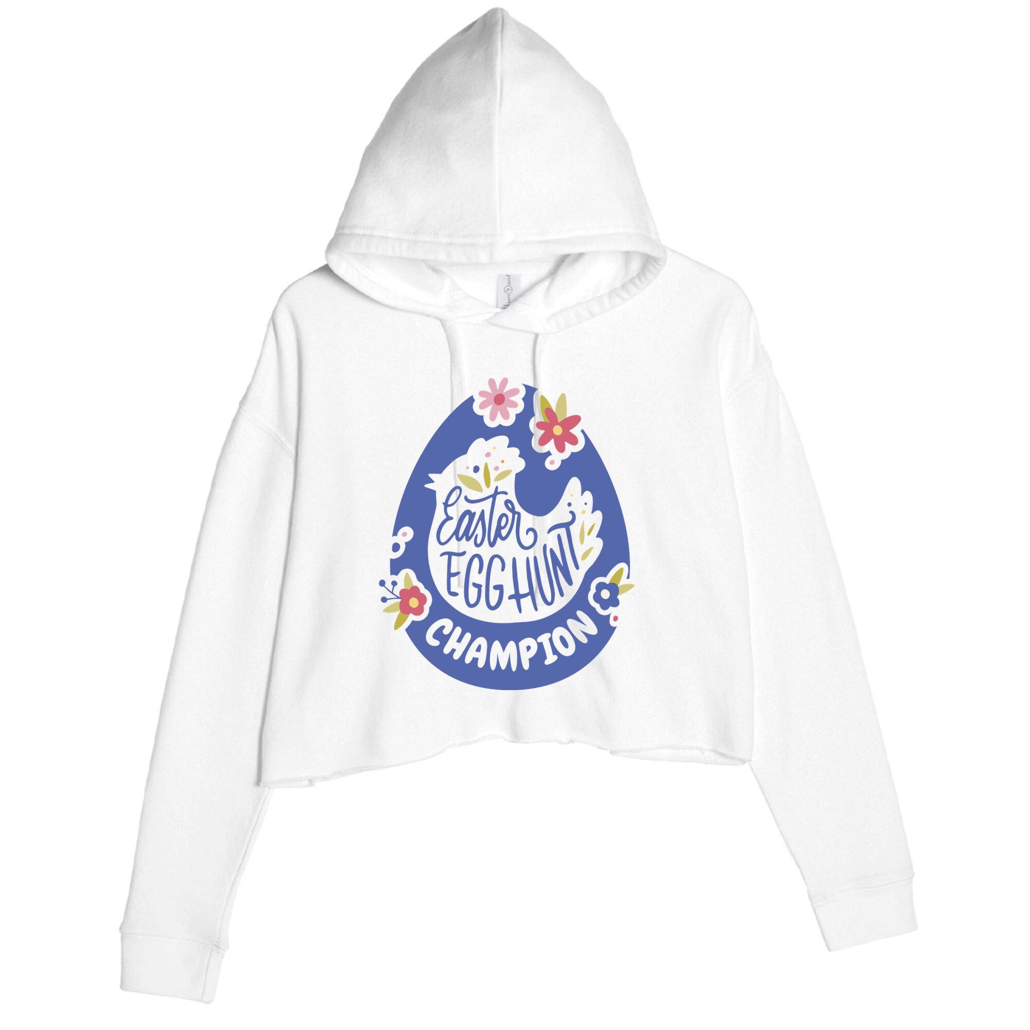 Easter Egg Hunt Champion Crop Fleece Hoodie