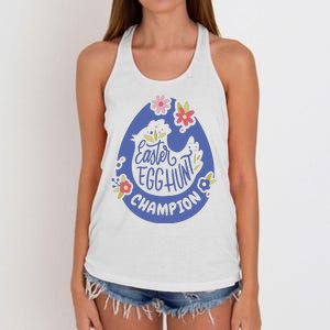 Easter Egg Hunt Champion Women's Knotted Racerback Tank