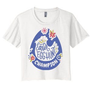 Easter Egg Hunt Champion Women's Crop Top Tee