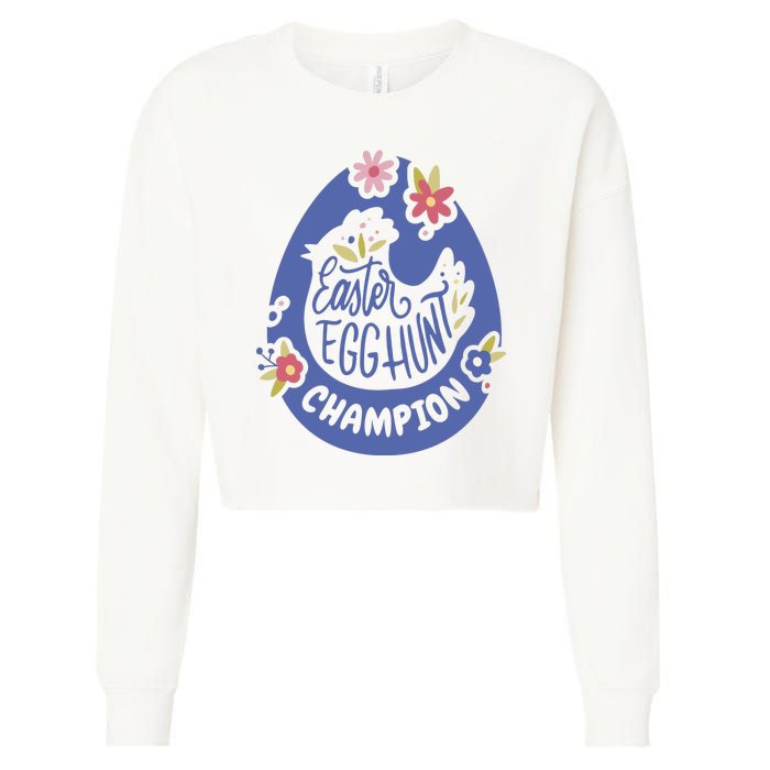 Easter Egg Hunt Champion Cropped Pullover Crew