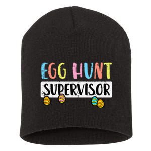 Easter Egg Hunt Supervisor Funny Mom Dad Short Acrylic Beanie