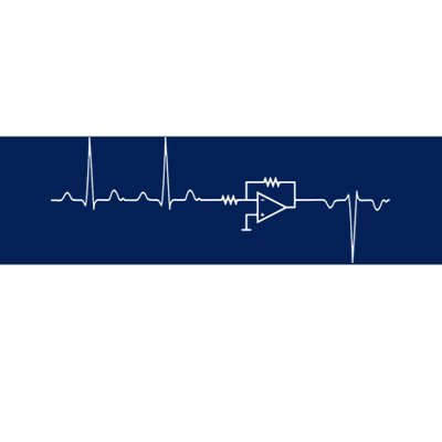 Electrical Engineering Heartbeat Inverter Bumper Sticker