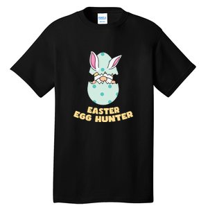 Easter Egg Hunter Gnome Ear Bunny Easter Day Gift Tall T-Shirt