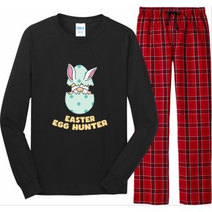 Easter Egg Hunter Gnome Ear Bunny Easter Day Gift Long Sleeve Pajama Set