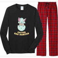 Easter Egg Hunter Gnome Ear Bunny Easter Day Gift Long Sleeve Pajama Set