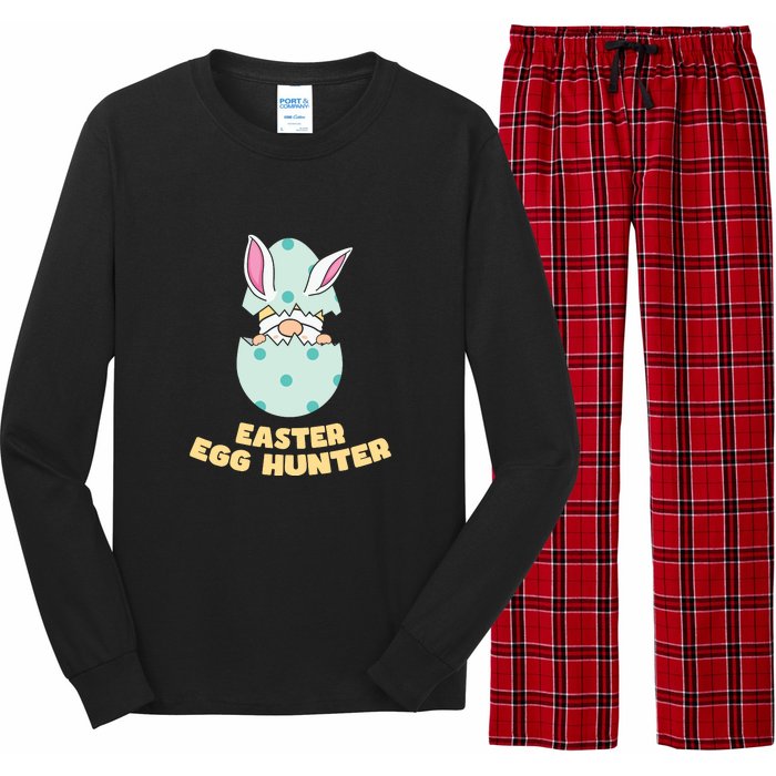 Easter Egg Hunter Gnome Ear Bunny Easter Day Gift Long Sleeve Pajama Set