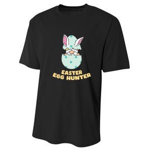 Easter Egg Hunter Gnome Ear Bunny Easter Day Gift Performance Sprint T-Shirt