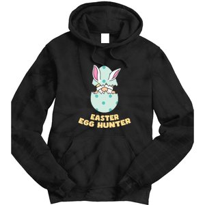 Easter Egg Hunter Gnome Ear Bunny Easter Day Gift Tie Dye Hoodie