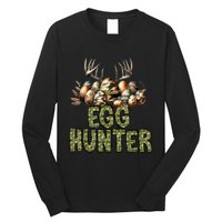 Easter Egg Hunter Camo Funny Eggs Deer Long Sleeve Shirt