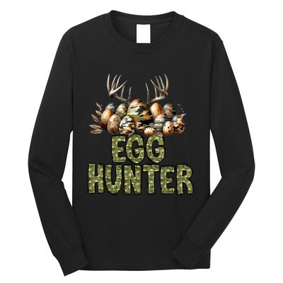 Easter Egg Hunter Camo Funny Eggs Deer Long Sleeve Shirt